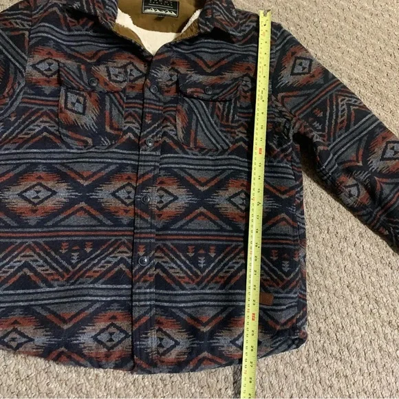 Jachs Men's Patterned Shirt Jacket - Navy and Red - Picture 7 of 11